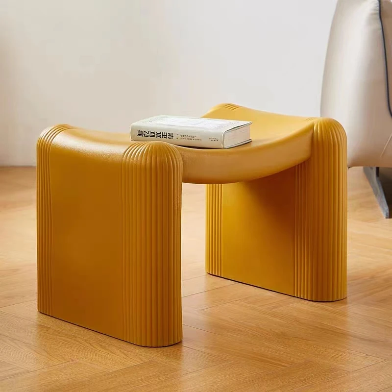 

Nordic Shoe Changing Stool Hallway Ottoman Footrest Shower Stool Shower Seats Plastic Stool Modern Pouf Stools Furniture
