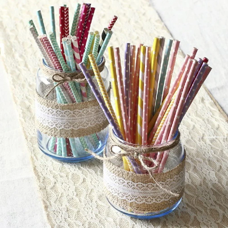 2M/Roll 5CM Jute Burlap Lace Ribbon