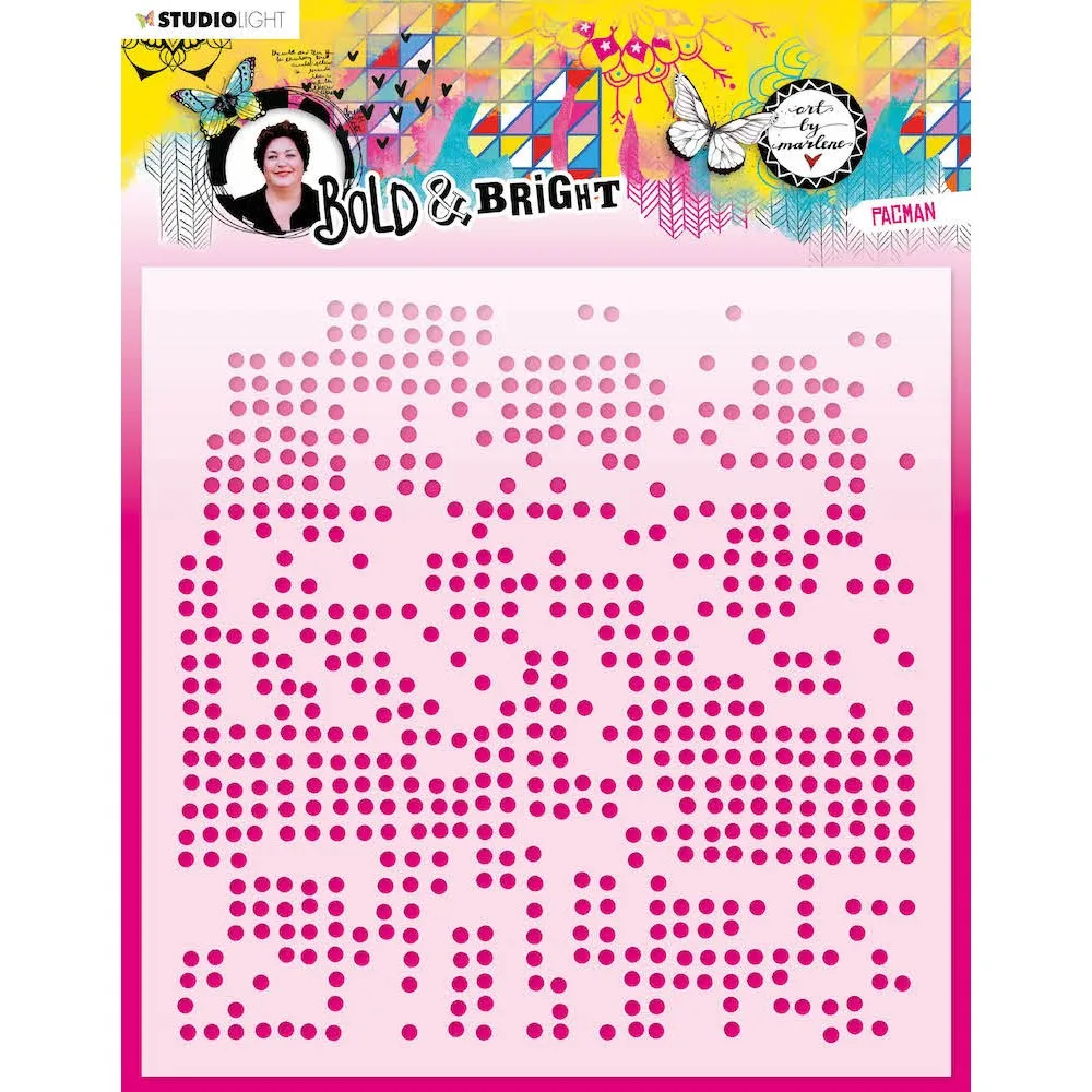 

2022 Newest Hot Sale Diy Layering Stencils Pacman Abm Bold Stencil Painting Scrapbook Coloring Embossing Album Decorate Template