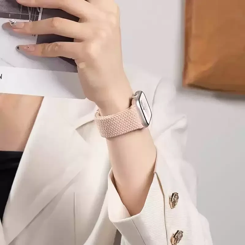 Braided Nylon Strap for Smartwatch - Stylish and Durable Bracelet Band