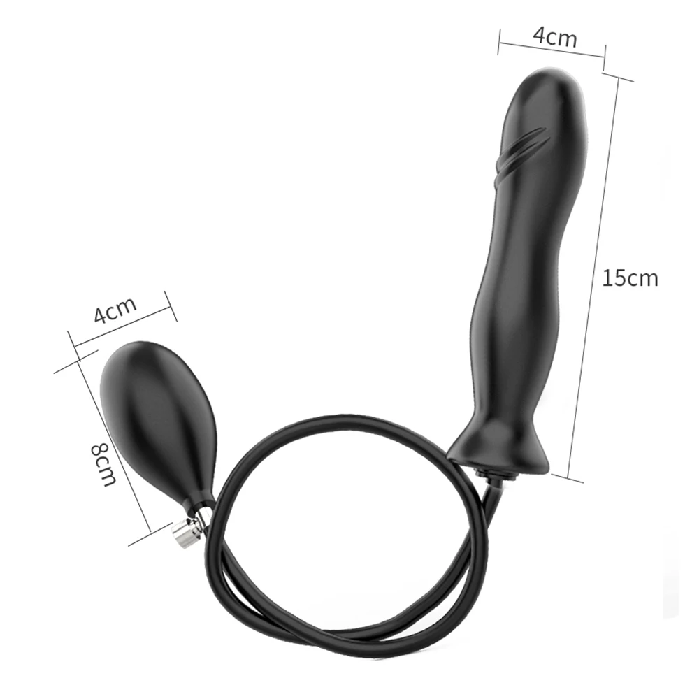 Super Big Butt Plug Pump Inflatable Huge Anal Dilator Massager Expandable Anus Balls Sex Toys for Women Man Gay
