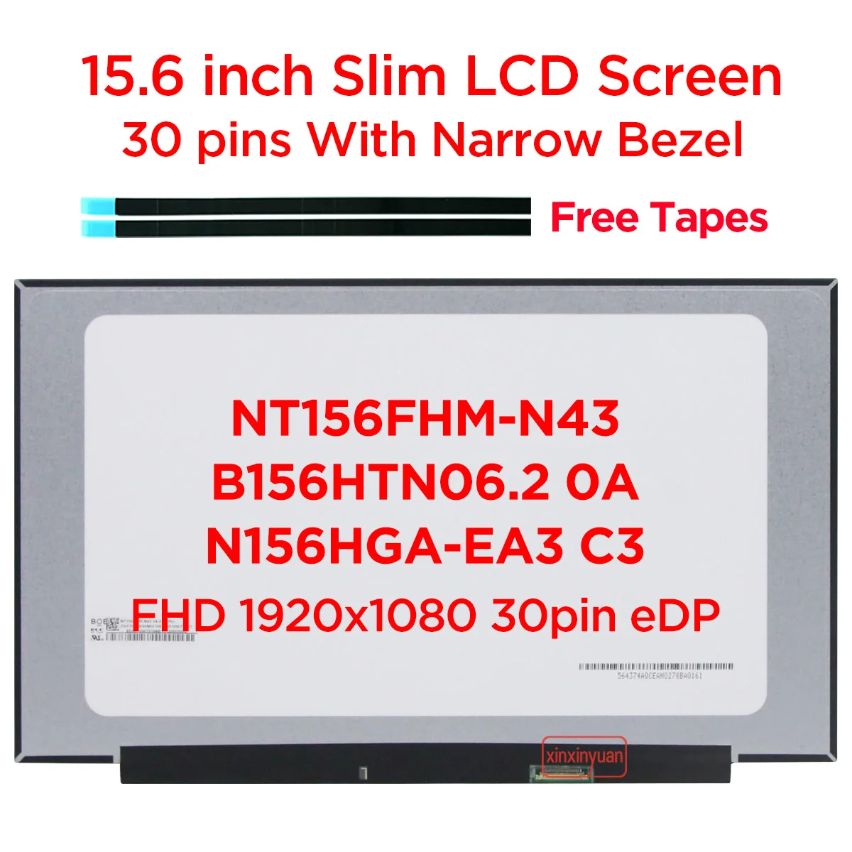 Tv Screen Replacement 15.6" AUO B156htn06.1 Hwaa LCD Replacement Part - FULL HD 1920x1080 - Only &pound;40.14 Replacement Tv Screen