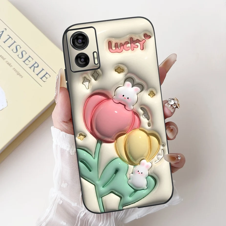 Cute Panda Cartoon Shockproof Soft TPU Phone Case for Motorola Edge 30 Lite