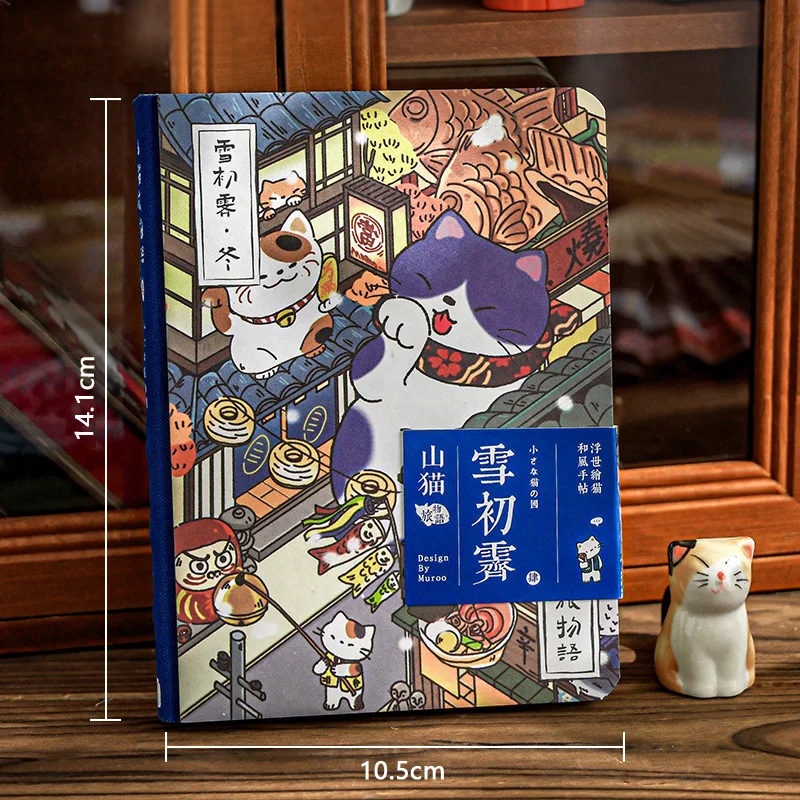 Artistic Cat-Themed Travel Journal and Planner