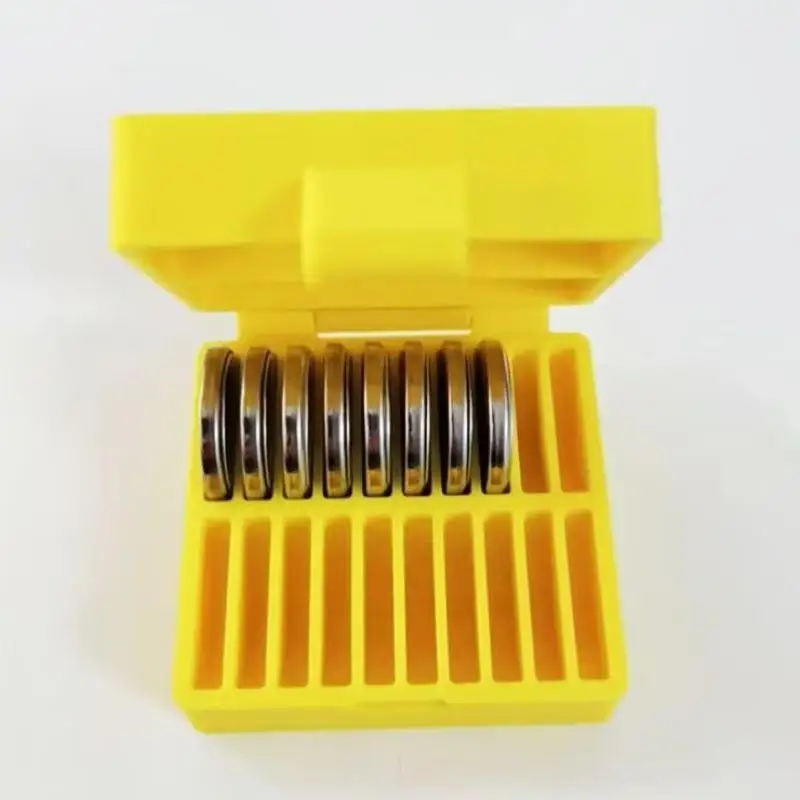 새로운 판매 1Pcs CR2450/LR44 버튼 배터리 보관 케이스 주최자 10/20 그리드 CR2032 버튼 배터리 보관 상자