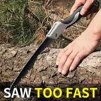 Household Small Handheld Folding Saw, Tree God Tool, Wood Logging Saw, Woodworking Saw, Manual Hand Saw 1