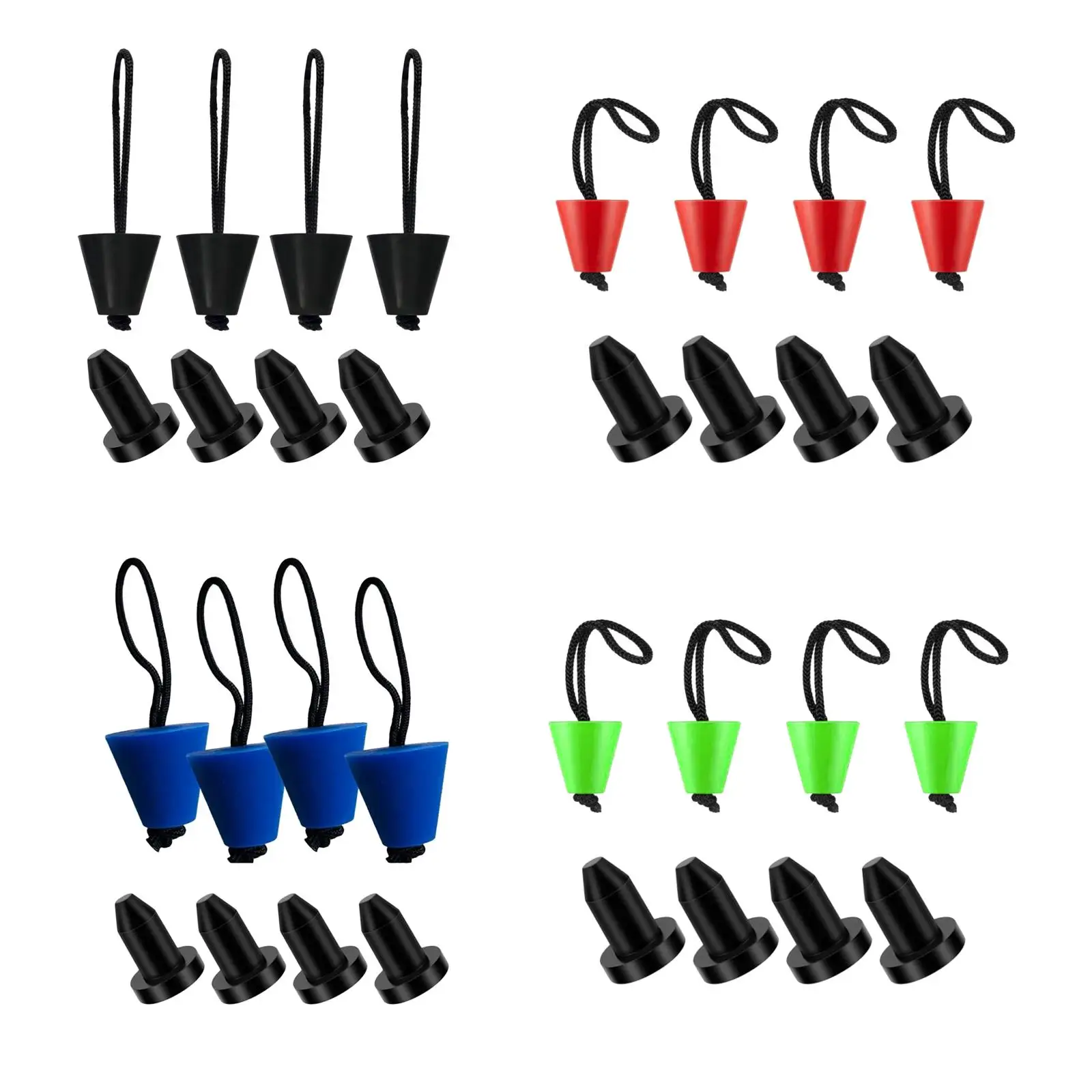 8x Kayak Plug, Kayak Drain Plug, Accessories Supplies, Silicone Drain Hole Plug,