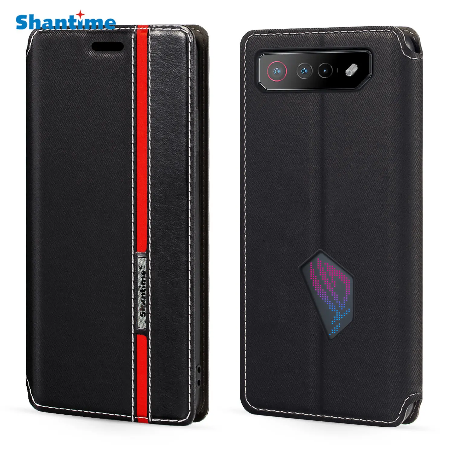 

For Asus ROG Phone 7 Case Fashion Multicolor Magnetic Closure Leather Flip Case Cover with Card Holder 6.78 inches
