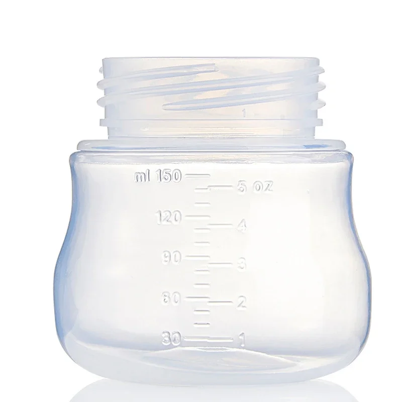 150ML Wide-mouth Bottle for Breast Pumps Bottle Feeder Newborn Baby Feeding Silicone Nipple Baby Drop-resistant Bottles