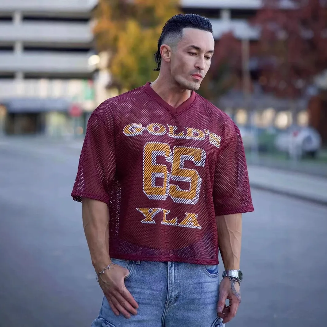 Men T-shirts T-shirts Men Summer New Sports Leisure V Neck Fashion Loose And Comfortable Clothing Gym Running Shirts man
