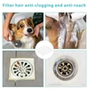 5/100PCS Disposable Hair Drain Catcher Mesh Anti-blocking Filter Floor Drain Sticker Shower Cover Kitchen Bathroom Sink Strainer 4