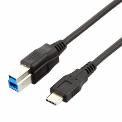 Enhanced USB - C to USB 3.0 Type - B Data Cable - 1m (Black)