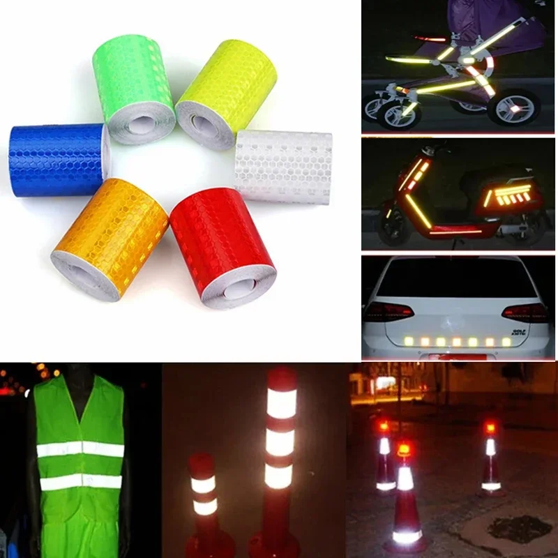 Reflective Tape 5cmx3m Cars Trucks Motorcycles Warning Light Reflector Safety Mark Strip Sticker Auto Protective