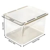 1PC Drawer Style Storage Box Under The Mirror Cabinet Transparent Bathroom Cotton Stick Makeup Cotton Bathroom Pull-Out Storage 5