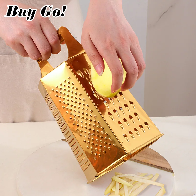 Multifunctional Vegetables Box Grater Stainless Steel 6 Sides Slicer Shredders Manual Cheese Potato Fruit Cutter Kitchen
