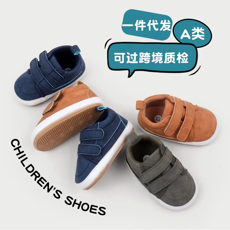 Baby Boy Casual Shoes Spring and Autumn Solid Fashion Design Non-slip High Quality Sneakers Newborn Toddle Shoes First Walkers 3