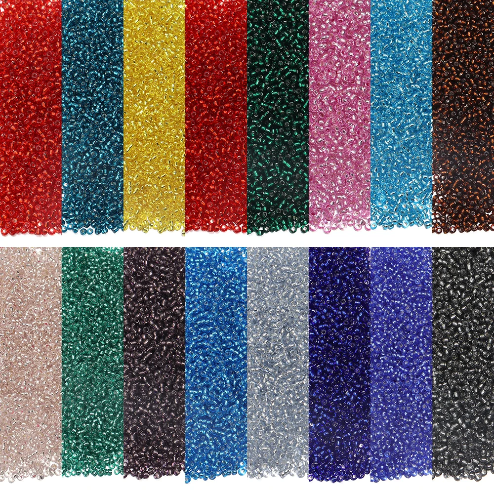 2mm Czech Glass Seed Beads Colorful Loose Round Rice Beads For DIY Charms Earrings Bracelet Jewelry Making Supplies 1150/5750Pcs