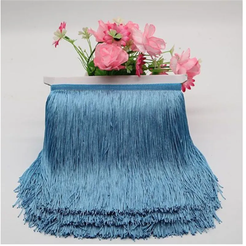 10/15/20/30cm Spitzenborte mit Quasten DIY Lateinamerikanisches Kleid Bühnenkleidung Zubehör Dekorative Quasten für Vorhänge Spitze – Detail 16