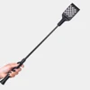 53CM PU Leather Paddle Whip,Riding Crop PU Leather Flogger Horsewhips，Silvery Punk Rivet Bat Spanking Paddle 1