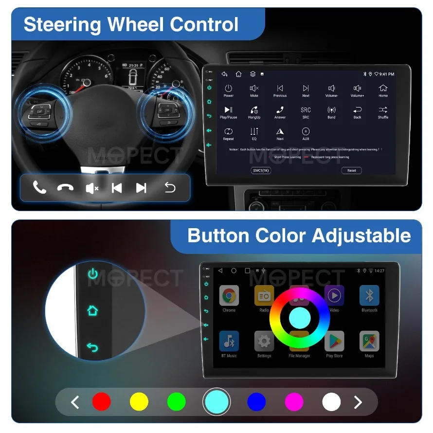 MOPECT 4 + 128G Wireless CarPlay Android Auto Autoradio für Hyundai IX35 2010 2011-2015 GPS Stereo WiFi 2Din Multimedia Player – Detail 8