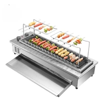 Electric Rotating Barbecue Skewer Grill Machine Automatic Rotating Commercial Bbq Grill 1