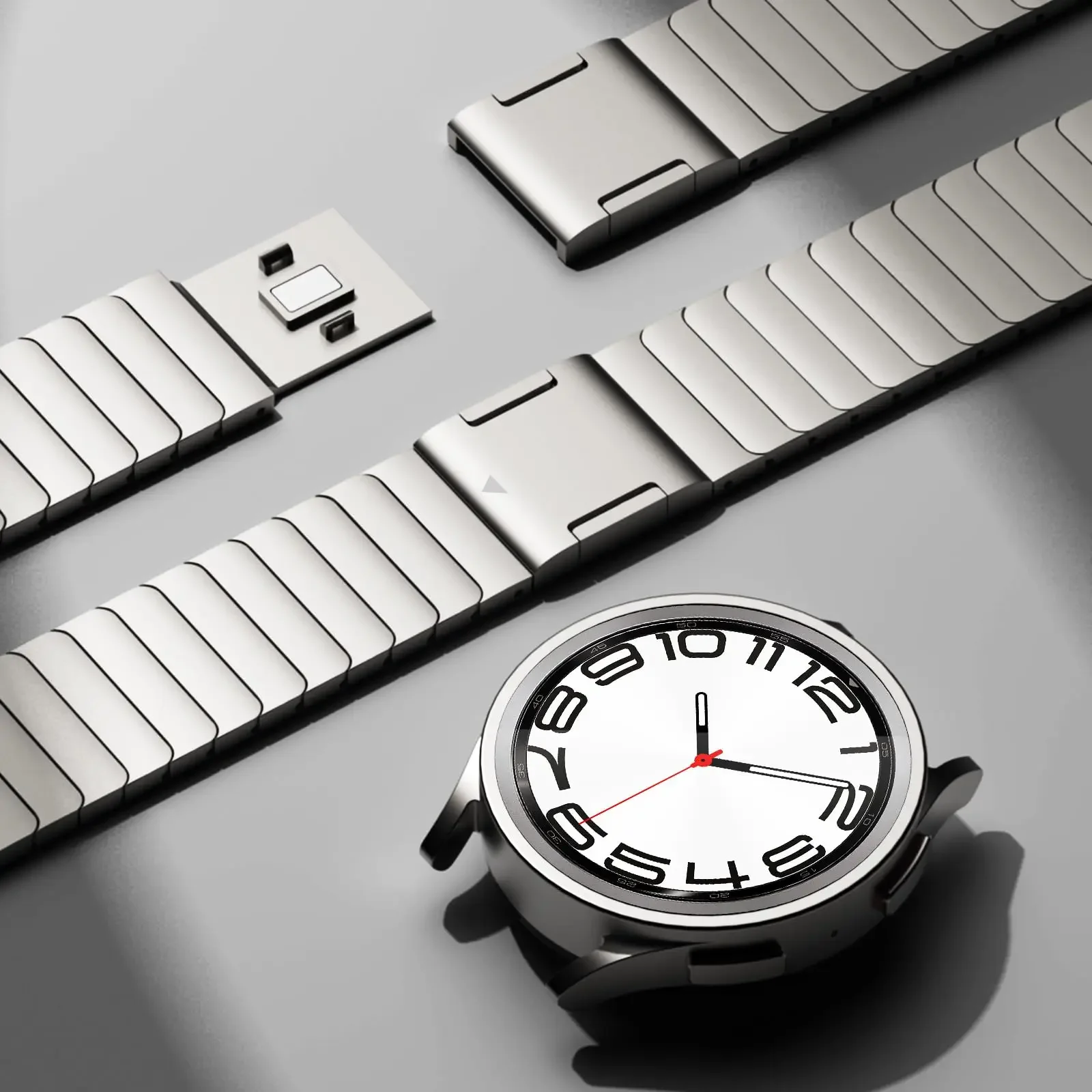 Premium Stainless Steel Magnetic Watch Strap, No Gaps Design