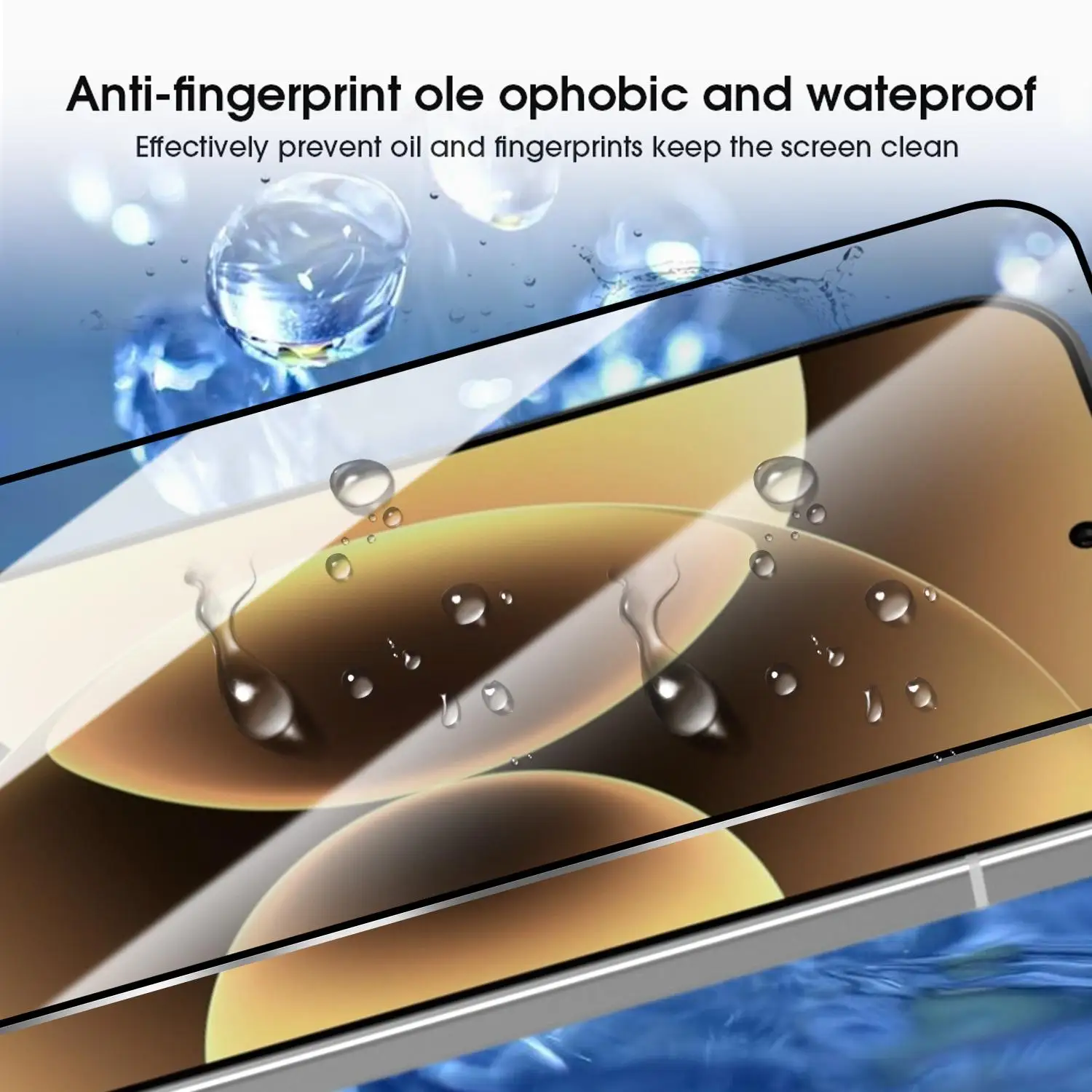 9H Hardness Tempered Glass Anti-Spy Anti-Scratch Privacy Screen Protector