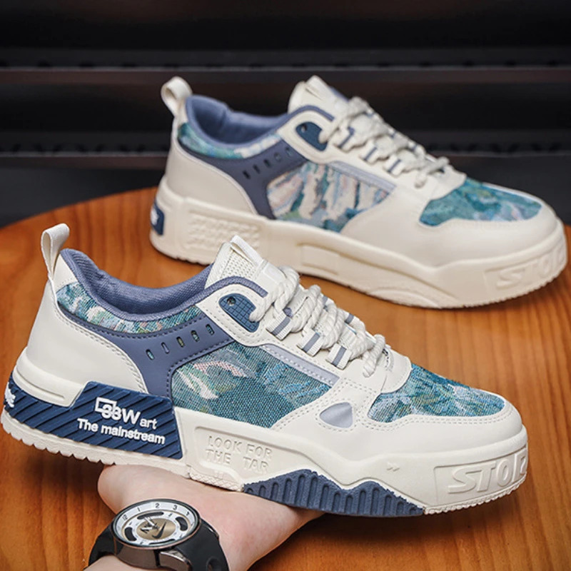 

Мужские кроссовки, удобная повседневная обувь для мужчин, уличная дышащая Вулканизированная теннисная тренировочная обувь, Мужская Лоскутная обувь для бега, шаговары