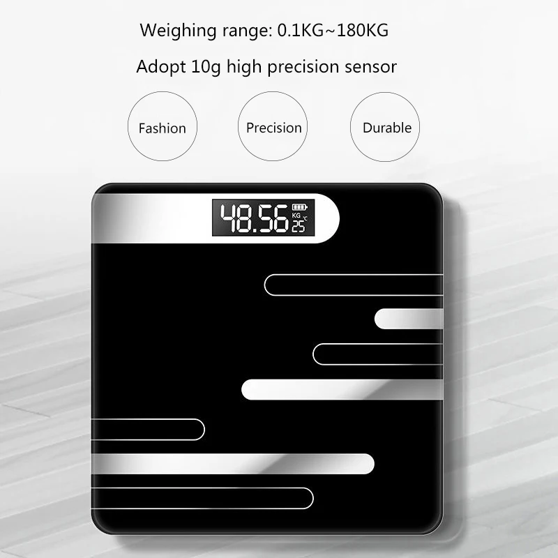 Bathroom Body Fat Weight Scale Glass Electronic Home Smart Check LCD Display Weighing High Quality Digital Precision 2022 New