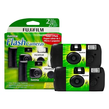 Fujifilm Single Use Disposable Film Camera Fujifilm Quick Snap/Fujifilm Quick Fun/Fujifilm ACE 400 with Flash 27 Photo Exposures 1