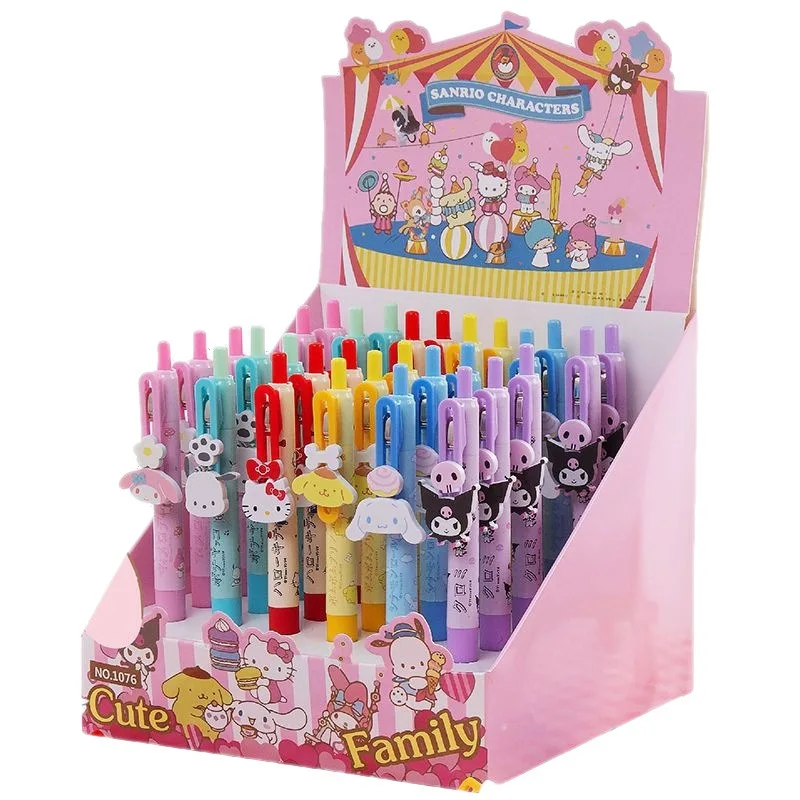 

36 шт/лот Sanrio Creative Animal Press Gel Pen Cute 0.5mm Black Ink нейтральные ручки рекламные школьные принадлежности офиса