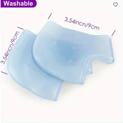 Premium Breathable Blue Silicone Heel Protectors | Unisex for All - Day Comfort and Care (Blue)