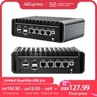 2023 New 2.5G Soft Router Pentium N6005 N5105 V5 4x Intel i226 Nics 2*NVMe 2*DDR4 Fanless Mini PC Firewall Appliance VPN Server 1
