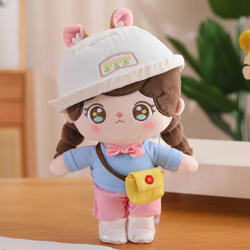 thumbnail image 1 of Muñeca de peluche de Anime de 25cm para niños, muñeco de Idol Kawaii, estrella de peluche, figura de personalización de juguetes, cerdo rosa, niña, peluches de algodón para bebés, regalo para niños, 1 of 4