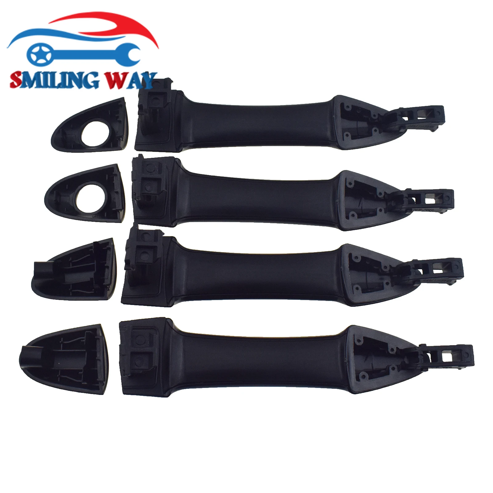 기아 피칸토 모닝 2011 2012 2013 2014 2015 2016 자동차 외부 문짝 핸들, 블랙 전면 후면 왼쪽 LH 또는 오른쪽 RH, 1/2/4 개