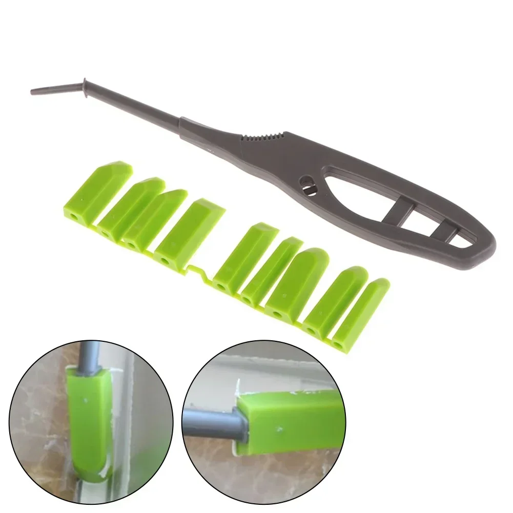 Caulking Tool Cleaning Scraper Glue Angle Scraper 3 Scraping Heads Lightweight Multifunction For Home Bathroom