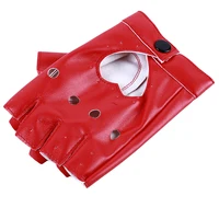 Leather Gloves Guantes Mujer For Women Girls Red Balck White Loving Heart Gloves For Women - Image 3