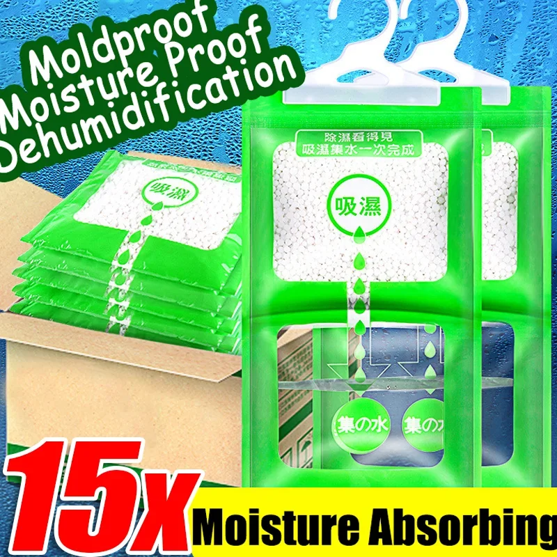 Moisture Absorber Hanging Bags 3-15Pcs Home Closet Wardrobe Moldproof Anti Damp Mildew Drying Dehumidification Bag Humidity Pack silica gel desiccant moisture absorber bag moisture absorber moisture absorbing bag