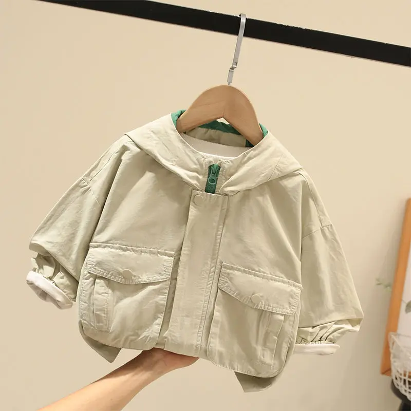 

Детская одежда мужская куртка новинка 2024 модная куртка в западном стиле детская одежда ветровка куртка