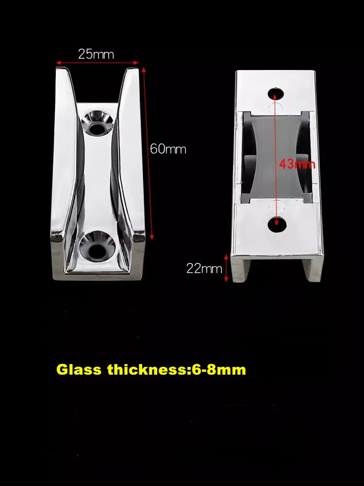 Bathroom Accessories Shower room accessories glass limit positioning adhesive