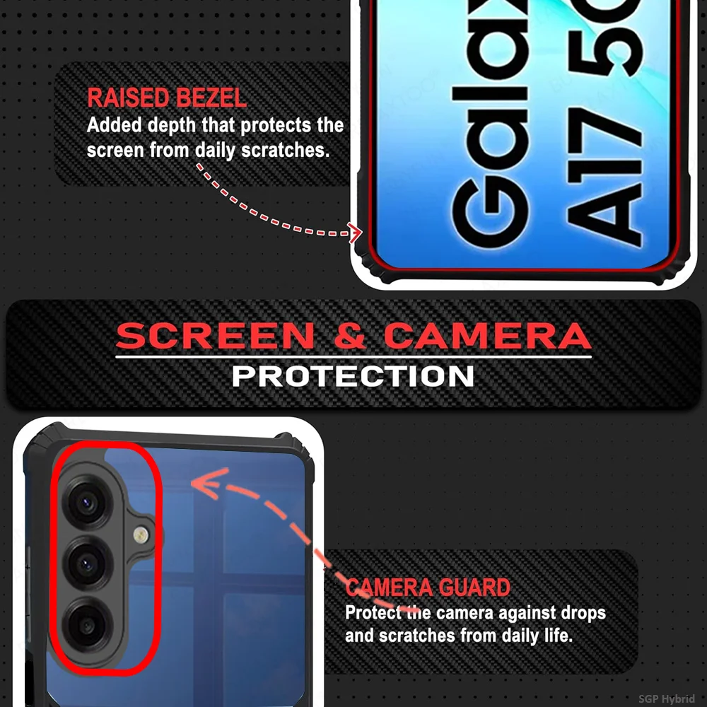 Acrylic Transparent Shockproof Armor Protective Back Cover Case - Clear