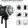 Godox MS300 V Compact Studio Flash 300W 2.4G Wireless Monolight Upgraded Modeling Lamp with Bowens Mount 2.4G Wireless X System 5