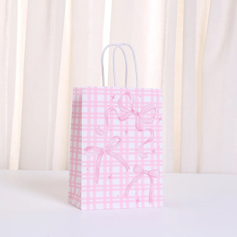 3 Sacchetti Regalo Di Compleanno A Forma Di Farfalla - Carta Kraft Con Manici, Per Bambine, Festa E Pasqua