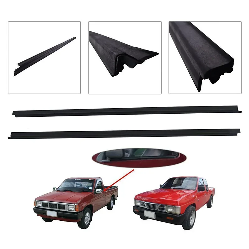 Car Window Sealing Strips car window weatherstrips for Nissan Big-M D21 Hardbody Pick UP 1986-1997 Door Window Glass Pressure Strip