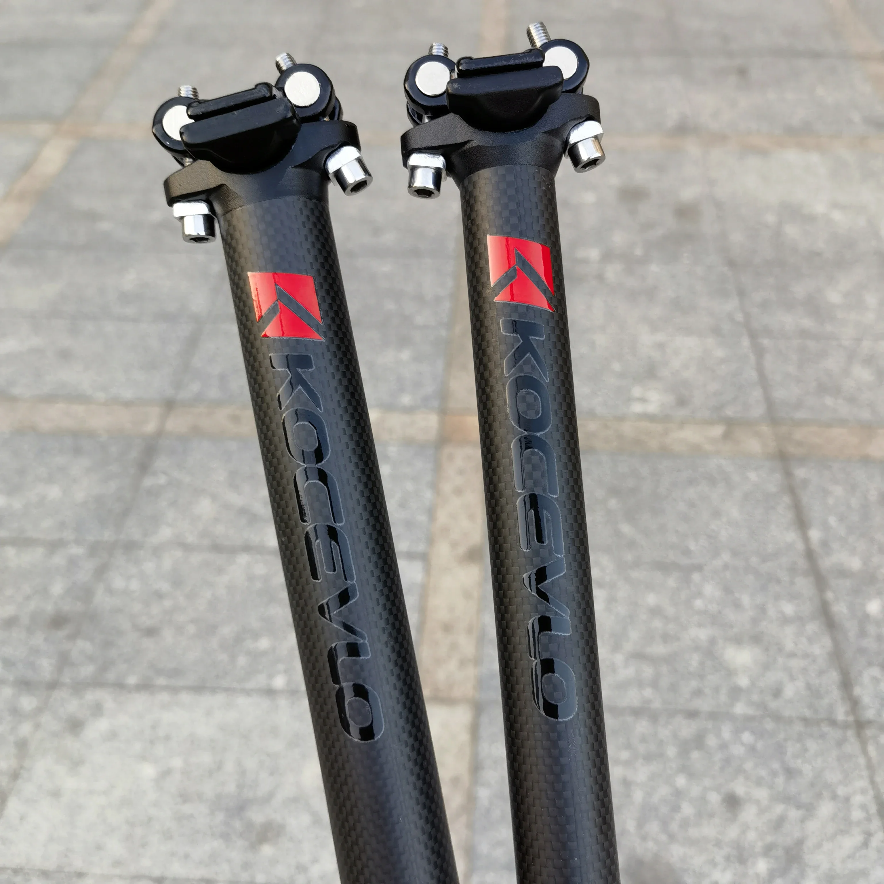KOCEVLO carbon seatpost MODEL Carbon Seatpost, 27.2 30.8 31.6mm matte black MTB road bike seat post length 400mm seat tube bicycle parts - Image 6
