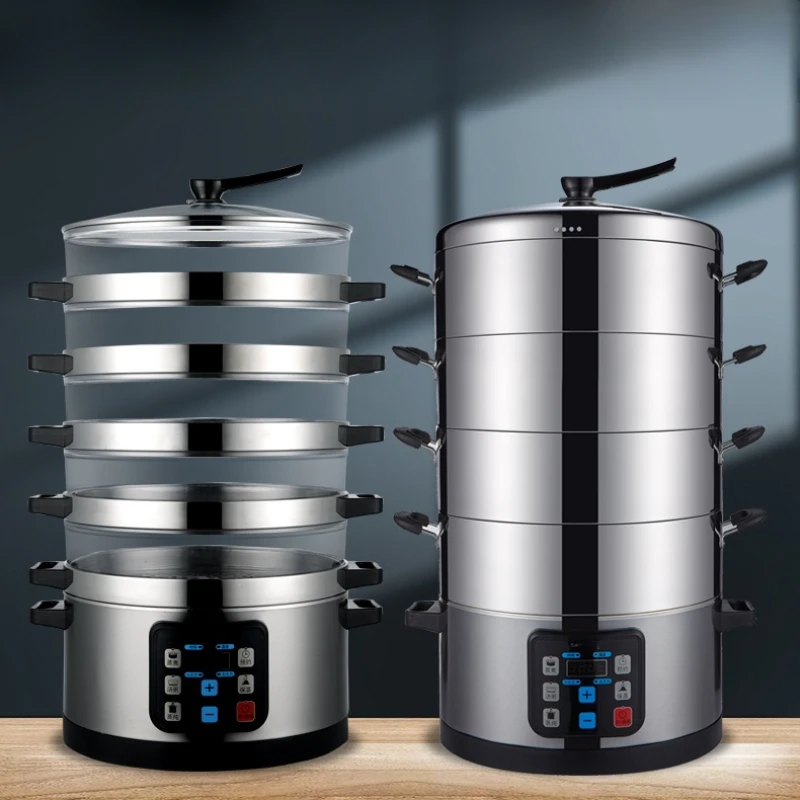 

Electric steam boiler, steaming bag, large capacity, intelligent porridge soup, reservation, timing heat preservation