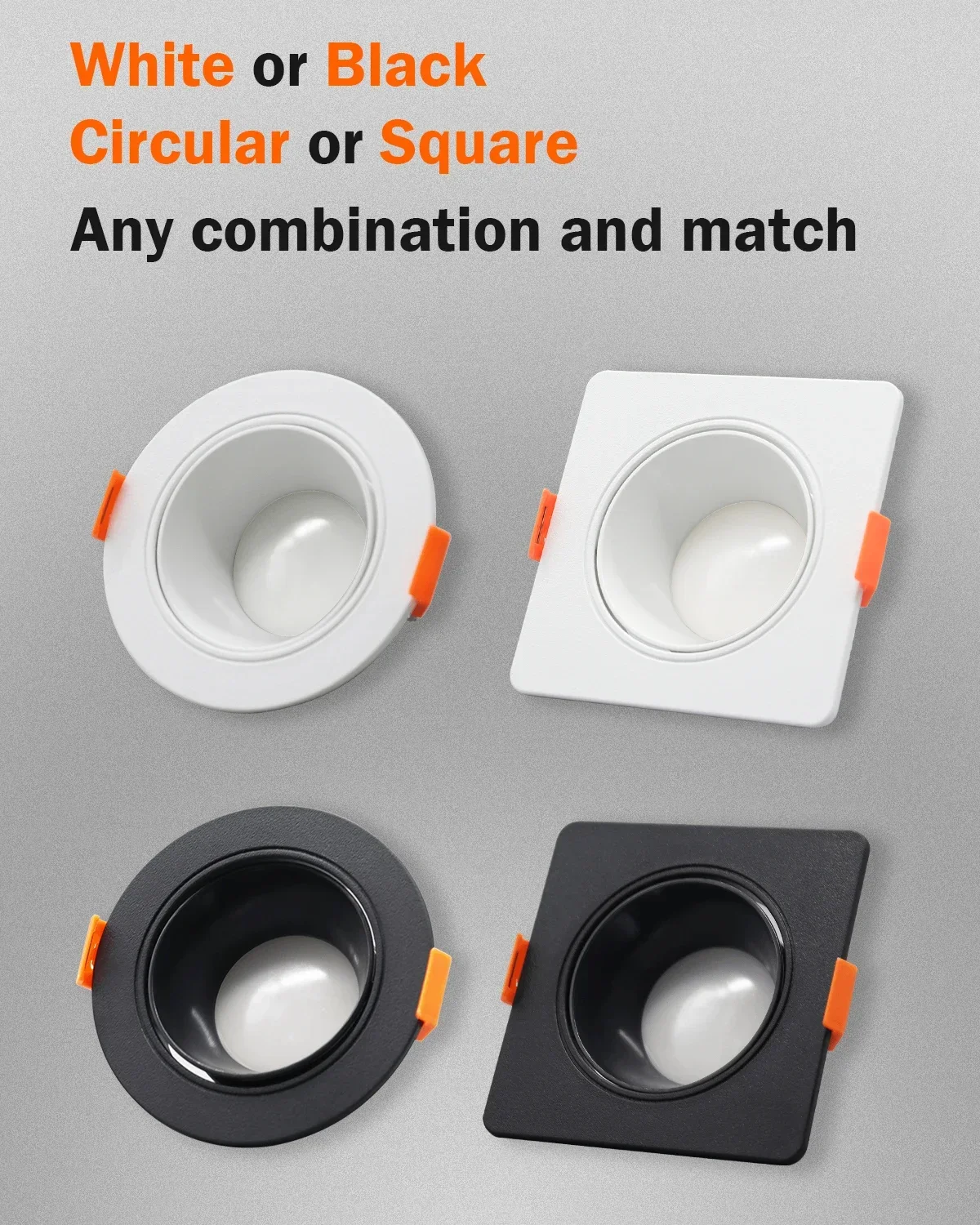 Description Picture 3 of item5-20pcs 12V 3W/5W/7W Spot Led Downlight Anti-glare Ceiling Lamp Foldable Spotlights for Living Room Bathroom Surface Mounted