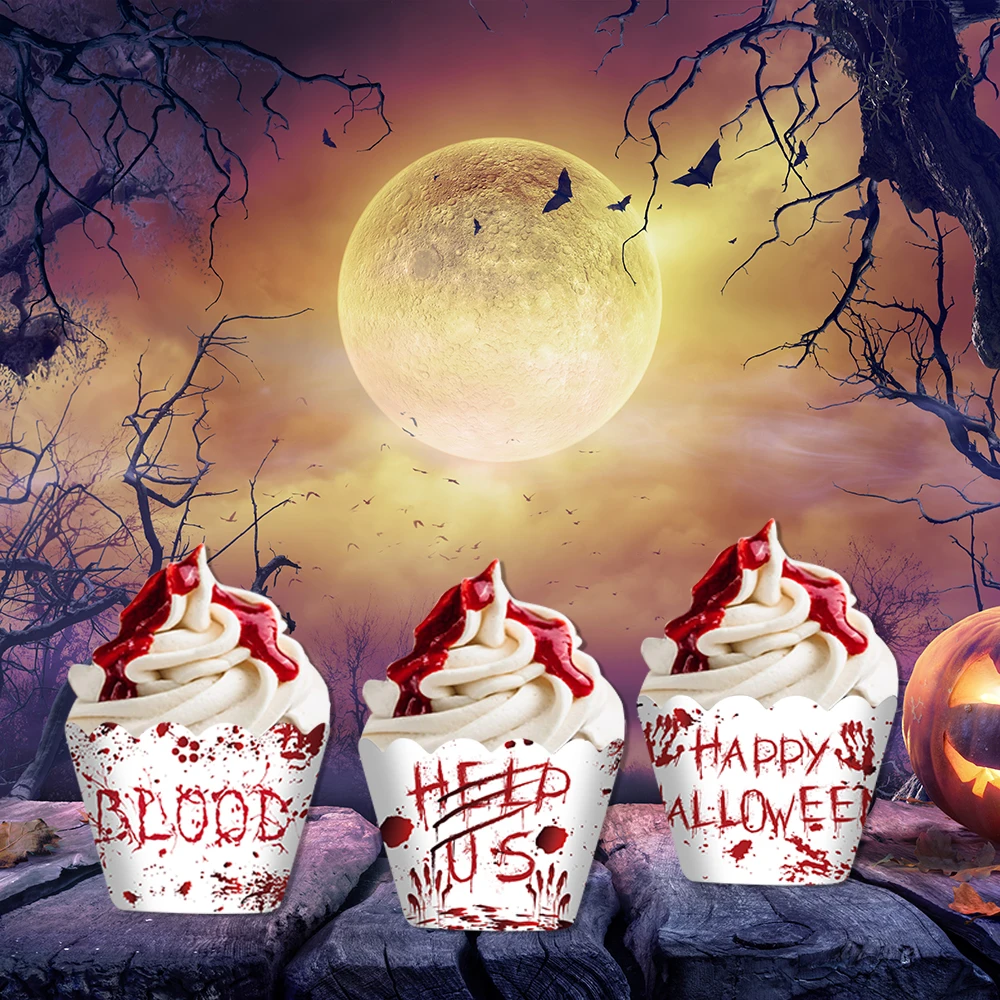 Halloween Cupcake-Topper – Bunte Picks & Geister-Deko Für Kuchen & Party