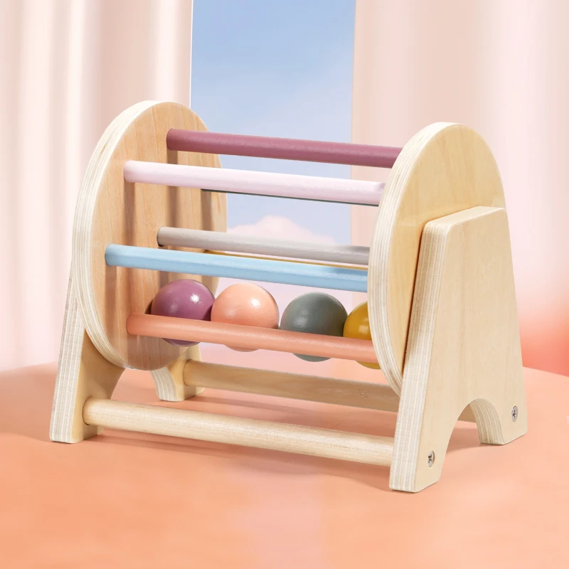 Wooden Baby Teaching Aid Toy Drum