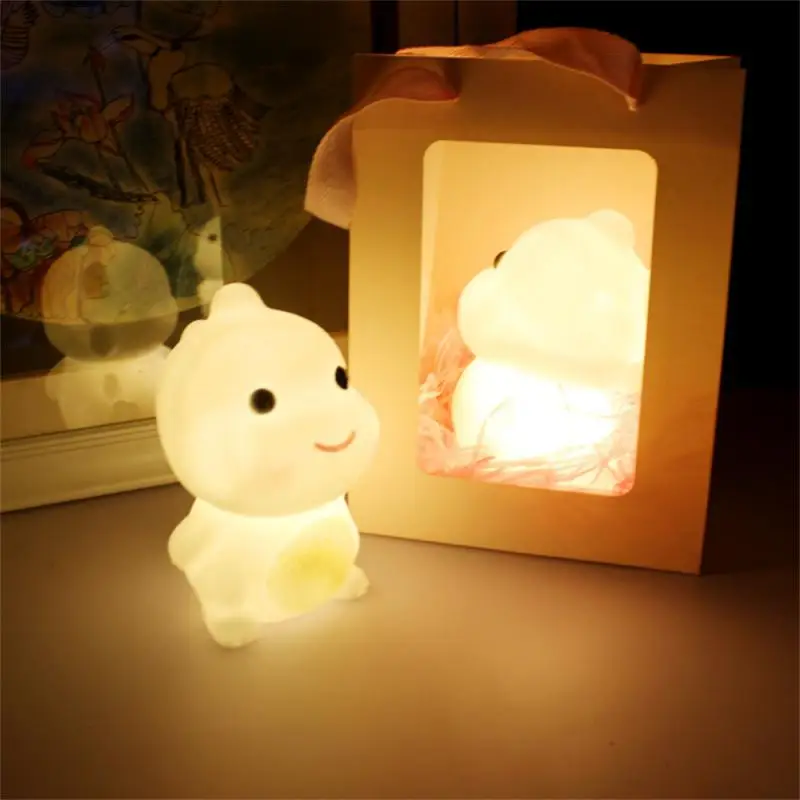 

Led Luminescent Night Light Cartoon Small Dinosaur Bedroom Bedside Sleeping Lamp Atmosphere Lamp Decor Childrens Birthday Gift